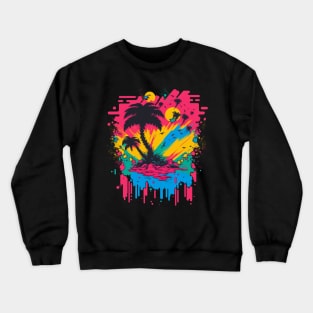 Palm Night Crewneck Sweatshirt